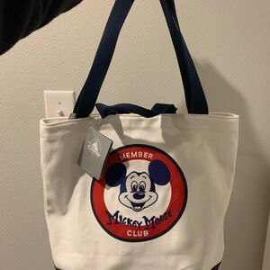 NWT Disney Mickey Mouse Club Canvas Tote Bag